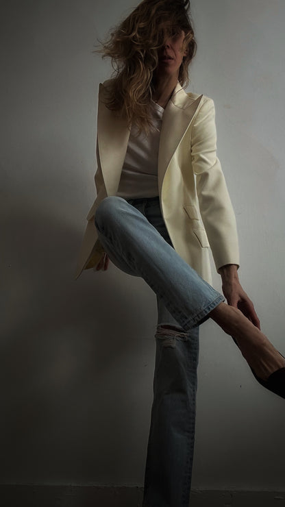 White Structured Blazer