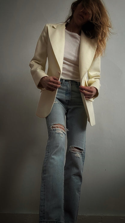 White Structured Blazer