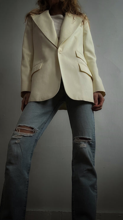 White Structured Blazer