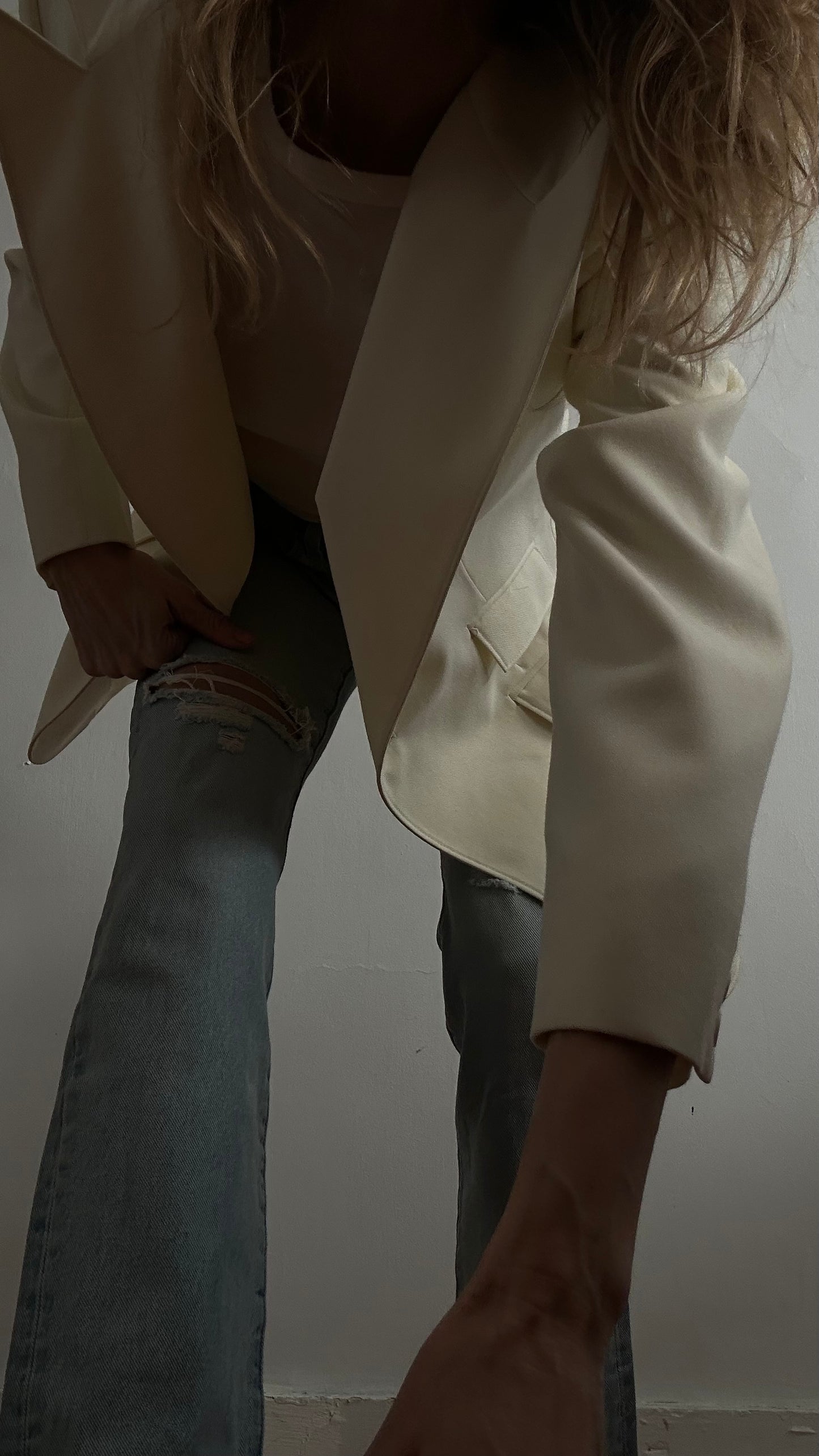 White Structured Blazer