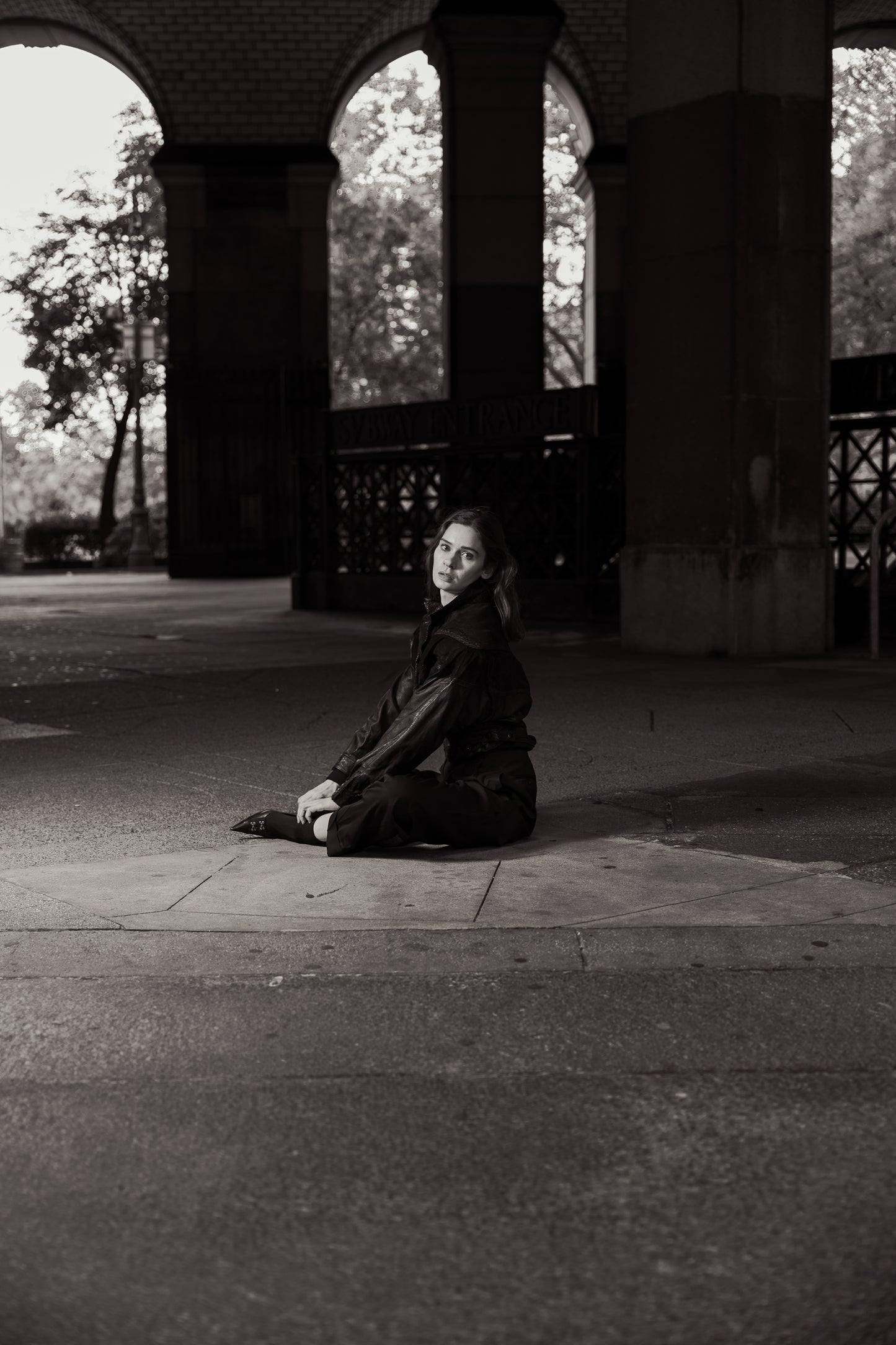 Leather Bomber Jacket