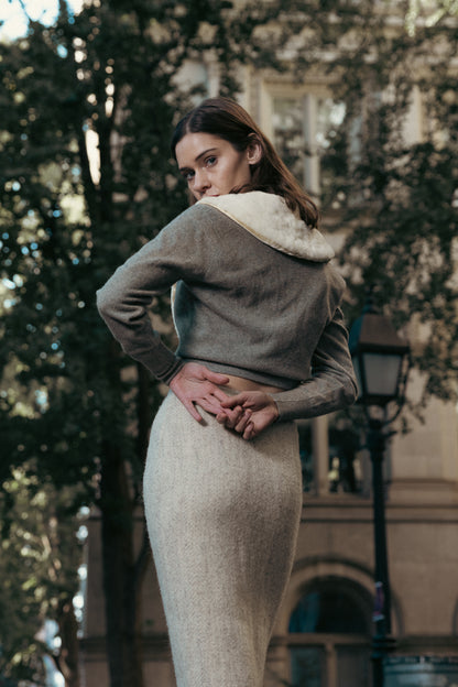 Cashmere & Fur Cardigan