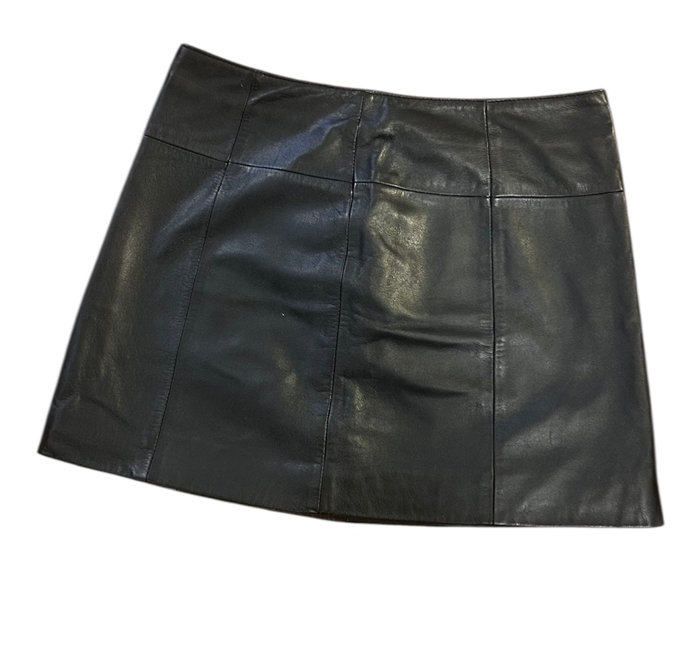 The Classic Black Leather Skirt